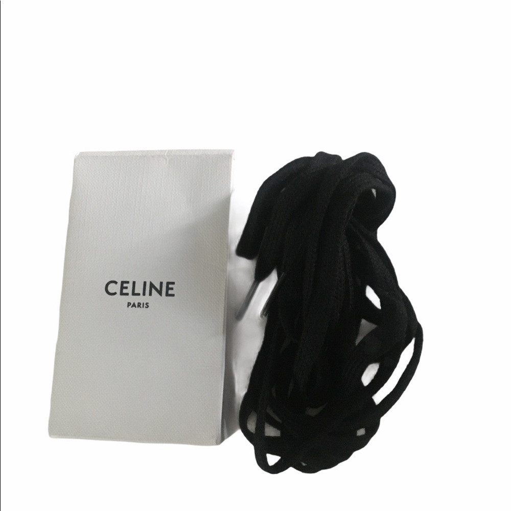 Celine Paris Sneakers Black Shoe Lace App 54 in
